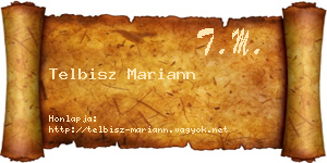 Telbisz Mariann névjegykártya